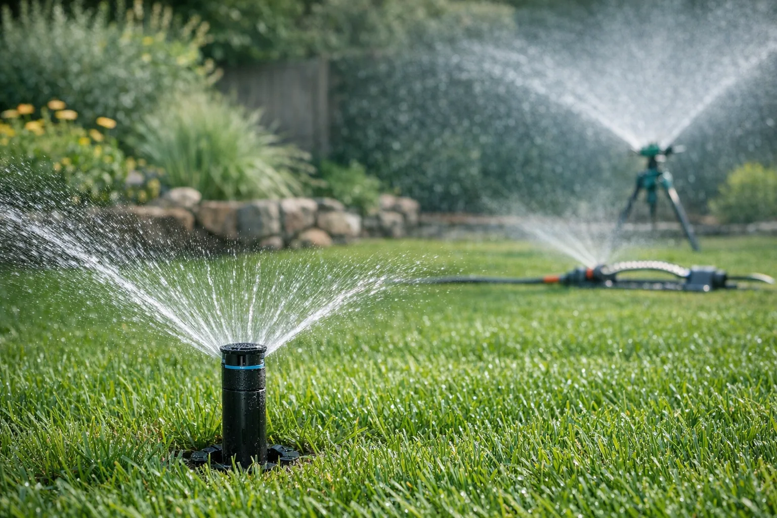 Rasensprenger effizient einsetzen: DIY Bewaesserungsstrategien fuer gesunde Rasenflaechen