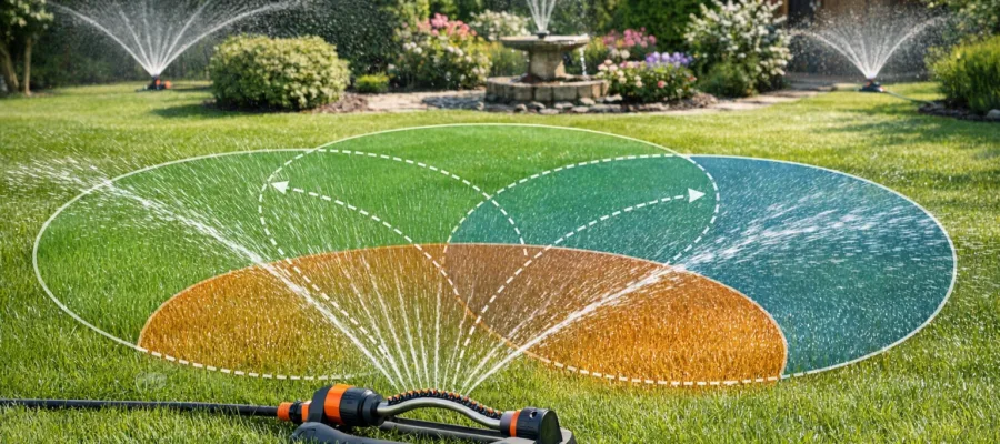 Rasensprenger optimal platzieren: So erreichen Sie jeden Quadratmeter Ihres Gartens