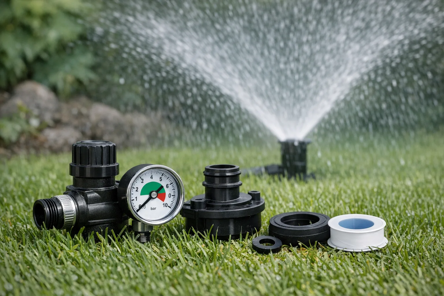 Wasserverlust und Druckminderung bei Rasensprengern effektiv verhindern