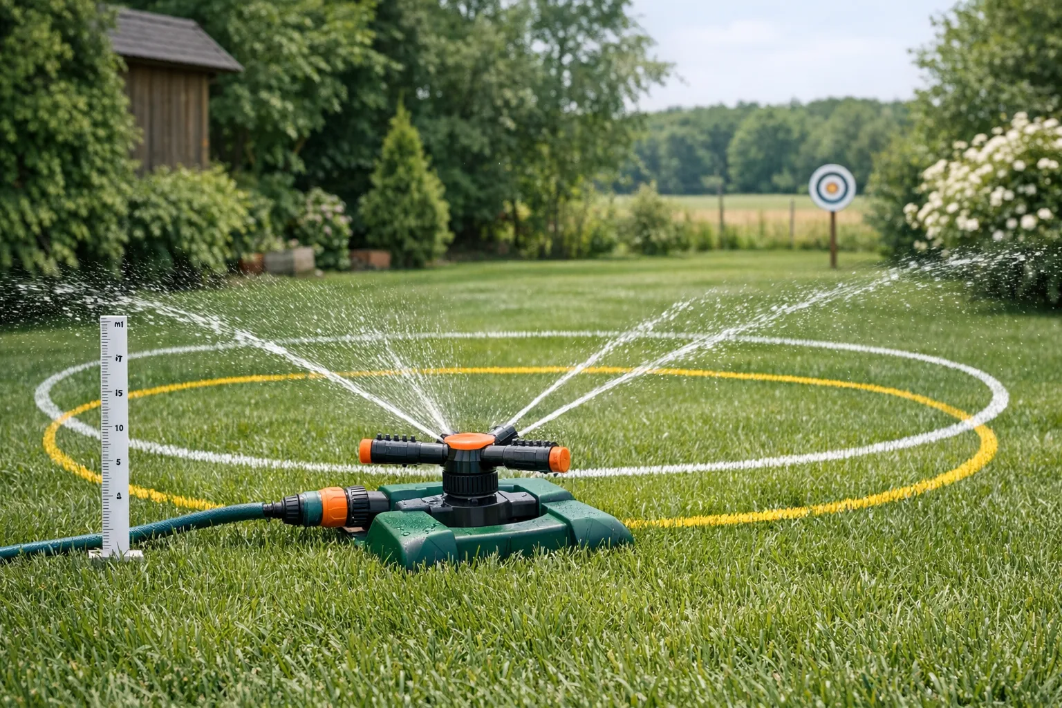 Worauf Sie beim Kauf eines Rasensprengers in Bezug auf Groesse und Reichweite achten sollten
